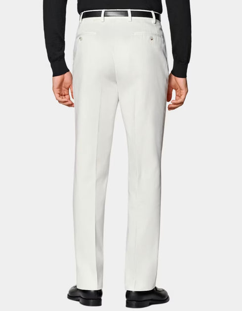 Men's Off White Formal  Premium Pant  Suiting Stuff Export Quality